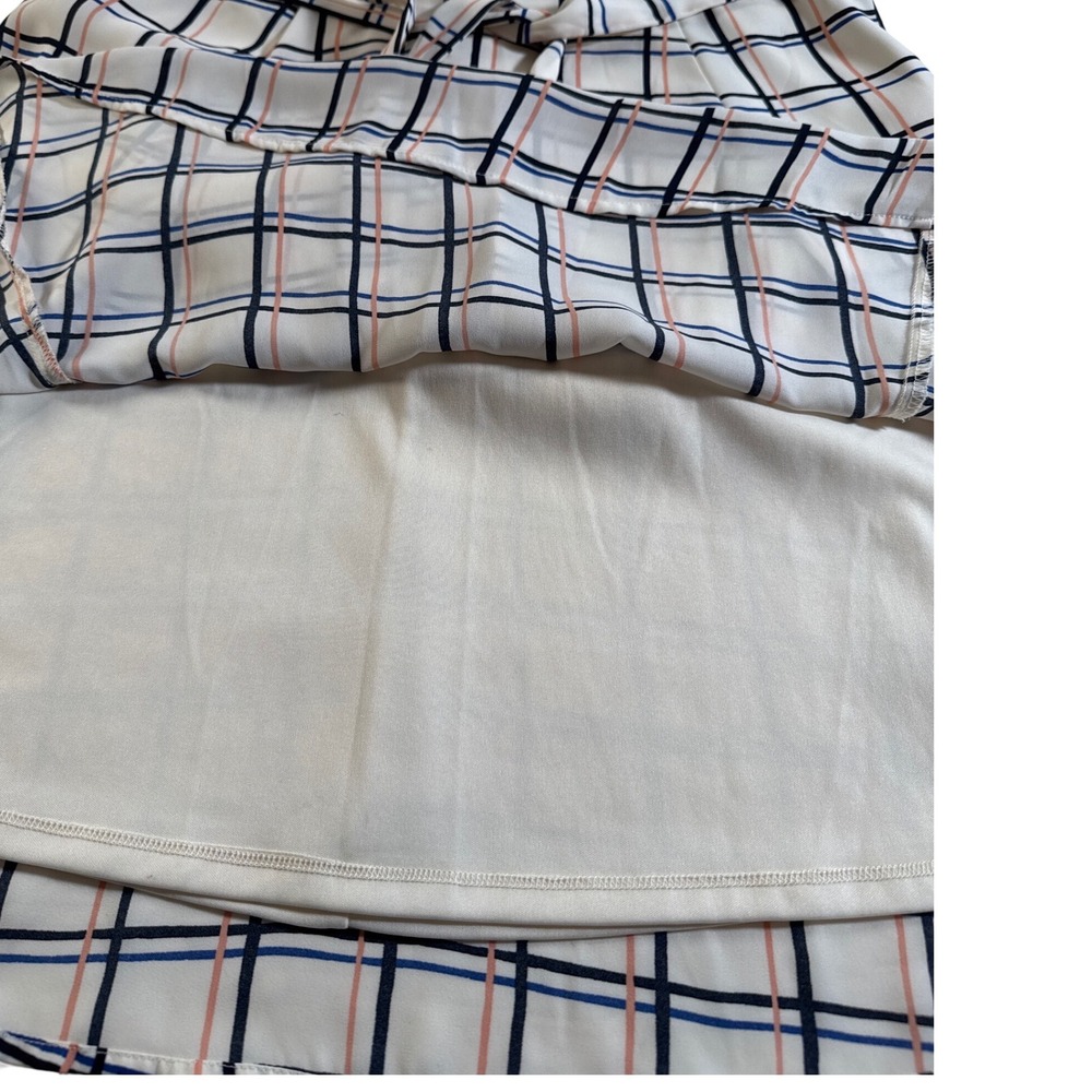 Plaid Sleeveless Shirt Dress Banana Republic‎ Women's 12P Belted, Sidezip Career - Picture 12 of 13